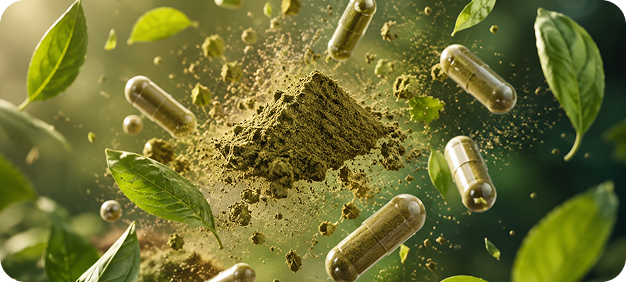 MaxxOut Kratom Powder and Capsules